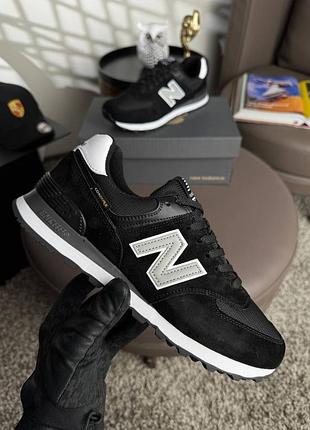 Чоловічі кросівки new balance 574 cordura black white