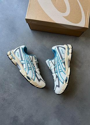 Оригінальні кросівки asics gel-nyc 2055 cream/blue teal оригинальные кроссовки