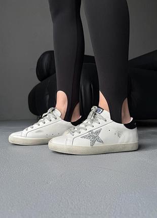 Кроссовки женские golden goose superstar silver