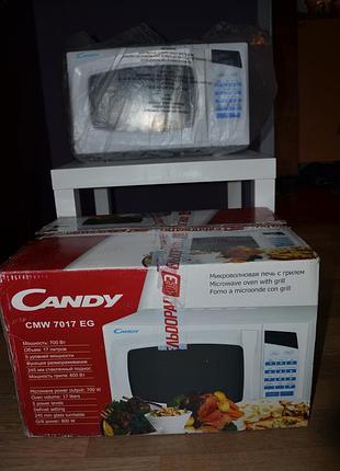 Нова мікрохвильовка candy cmw 7017 eg з грилем (в упаковці)