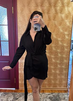 Коротке плаття на запах жатка zara
