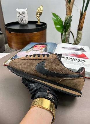 Мужские кроссовки nike cortez brown black 41-42-43