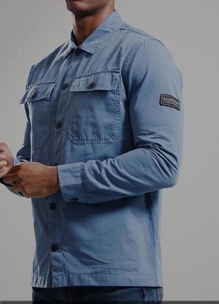 Мужская куртка-рубашка оверширт barbour international adey overshirt (размер 2xl)