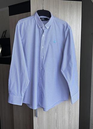 Чоловіча сорочка в смужку urban revival оригінал в стилі polo ralph lauren розмір xl