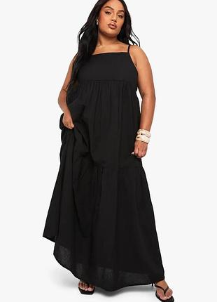 Сарафан максі чорного кольору boohoo