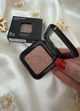 Глітерні тіні для повік kiko milano glitter shower eyeshadow 02 golden rose