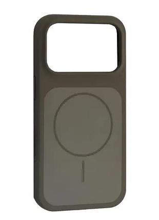 Чохол new silicone case magsafe для iphone 17 pro max titanium gray
