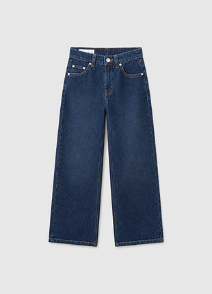 Брендовые стильные джинсы flared fit для девочки zara (испания)