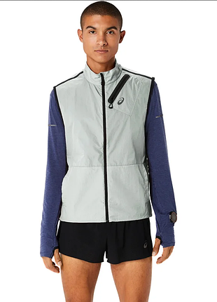 Мужская беговая жилетка ультралегкая asics metarunTM packable vest - l