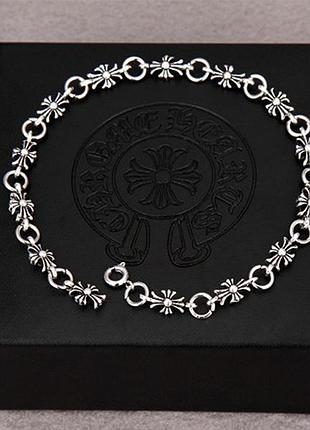 Браслет в стилі chrome hearts "срібний" 
без коробочки! лише браслет