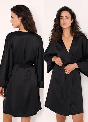Халат жіночий ellen silk harmony black lgs 211/08/01