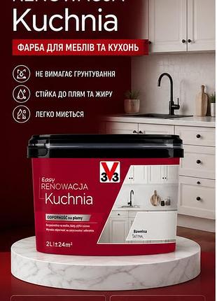 Фарба двокомпонентна для відновлення кухні renovation perfection v33 бавовна