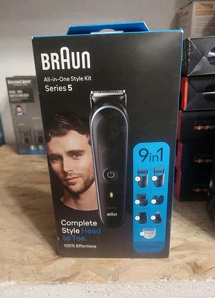 Braun 9-в-1 mgk5411 универсальный набор триммеров для влажного и сухого бритья