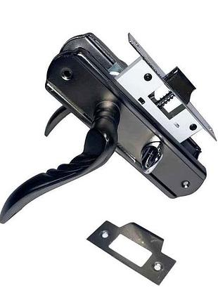 Комплект ручек с защелкой кофе bk 33-н28 mbn (bk18bcbkp04h33) тм фурор