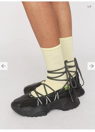 Lazy oaf happy sad lace up ballet sneaker