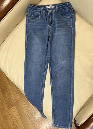 Фірмові джинси levi’s  710 на дівчинку 8 років ріст 128 стан нові без бірки дов 80, крок 59, пояс 30, є утяжка , skinny