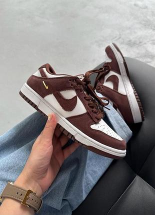 😍 кросівки жіночі nike sb dunk low sail red sepia/metallic gold