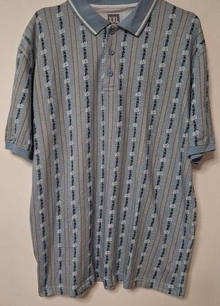 Футболка поло чоловіча синя livergy, розмір xl- 2xl