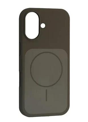 Чохол new silicone case magsafe для iphone 17 titanium gray