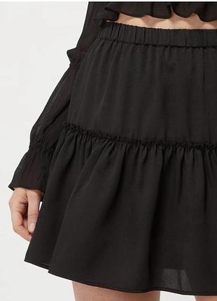 Нова мініспідниця з оборками na-kd x pamela reif, р. xs (34)