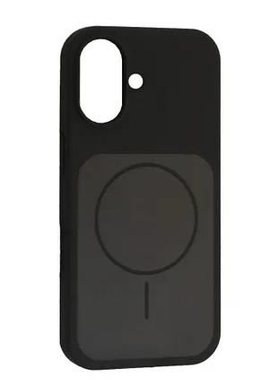 Чохол new silicone case magsafe для iphone 17 charcoal grey black