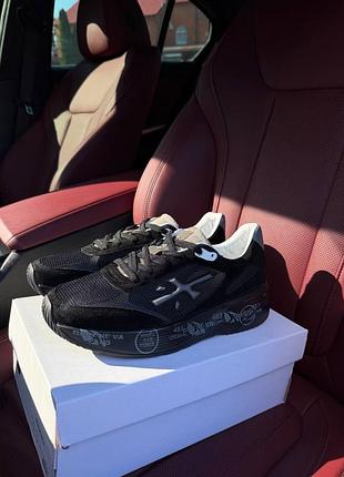 💥 premium style // чоловічі кросівки premiata moerun чорні 💥