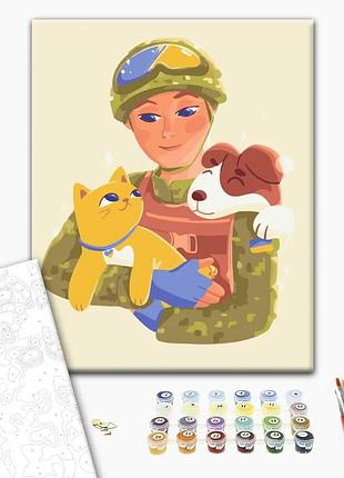 Картина за номерами "в надійних руках ©олена майхрич" bs53158 40×50 см