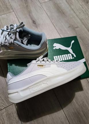 Кожаные кеды puma gv special 39рр, цвет лаванда, как новые
