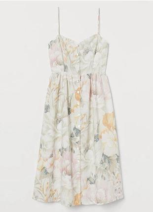 Лляна сукня,сарафан від h&m