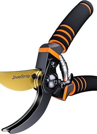 Садовые секаторы jivesnip premium titanium - профессиональные обрезные ножницы для растений, живых изгородей и цветов.