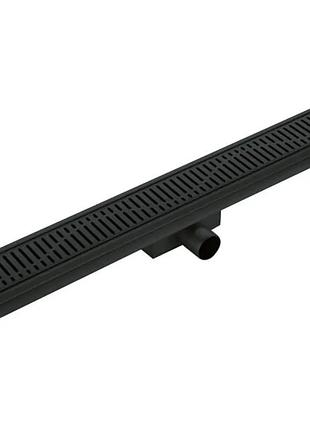Душевой трап из нержавеющей стали sus304 koer fd35-70x700 black (kr3277)