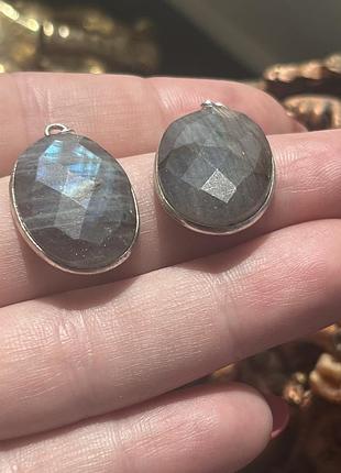 Серьги сережки лабрадорит 6