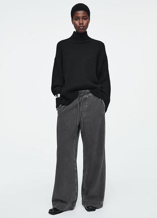 Джинсы женские cos wide-leg fluid denim trousers / 36