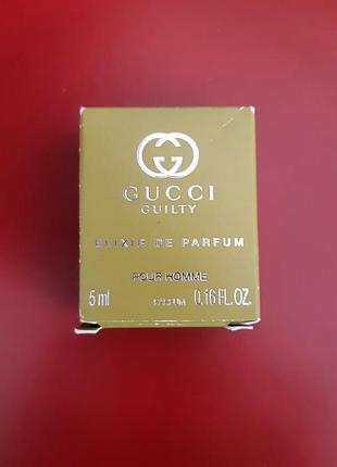 Мініатюра парфуму  gucci guilty elixir de parfum,  чоловічі