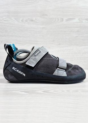 Мужские замшевые скальники на липучках scarpa origin италия оригинал, размер 45 (обувь для скалолазания)