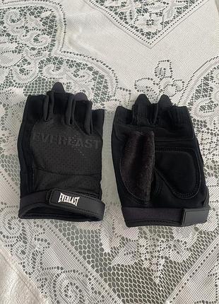 Спортивні рукавиці для фітнесу та залу everlast fitness gloves black (розмір m)