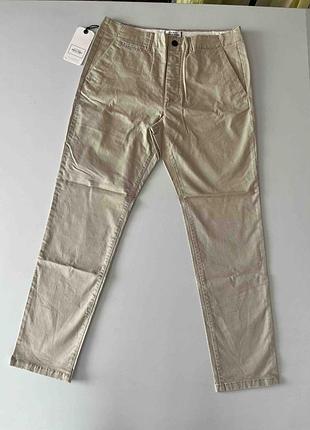 ​брендові бежевв штани jack & jones jeans intelligence w33/l30 та 34/32,посадка висока,стрейч,сotton  98% ціна 899гр.