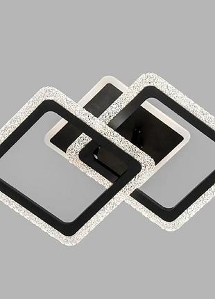 Светодиодная потолочная люстра led с подсветкой 3126/2c bk без пульта