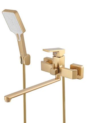 Смеситель для ванны haiba gaudi 006 euro brushed gold (hb9598)