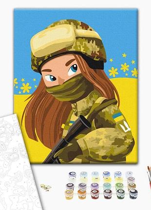 Картина за номерами "дівчата з зсу ©матюшко наталія" bs53173 40×50 см