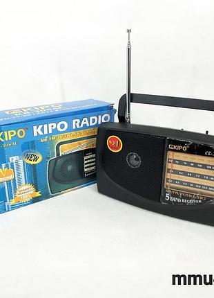 Радиоприемник kipo kb-308ac - мощный 5-ти волновой фм радиоприемник fm диапазона, приемник фм радио