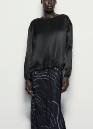 Люксовая блуза из вискозы zara