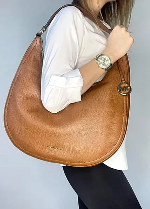 Сумка michael kors lydia large pebbled leather shoulder bag