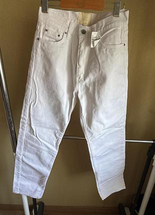 Белые джинсы брюки lior denim, размер s (44)