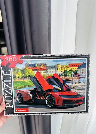 Пазли 260 елементів"червоний спорткар" dankotoys