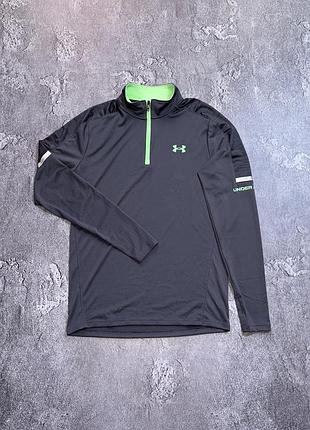 Спортивний лонгслів under armour tech 1/4 zip розмір xs/s оригінал сірий чоловічий