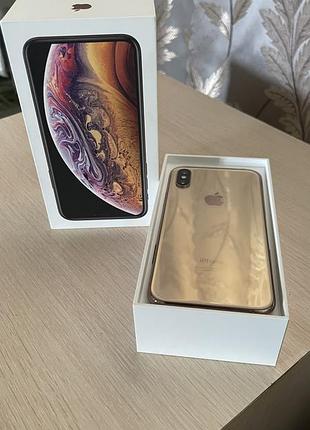 Apple iphone xs 256gb gold | ідеальний стан | повний комплект