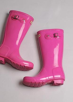 Дитячі підліткові гумові чоботи гумаки hunter original wellington boot - 33