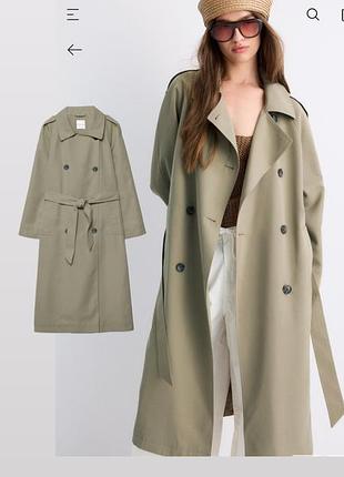 Жіночий тренч stradivarius s