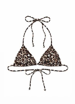 Жіночий леопардовий верх від купальника prettylittlething xs–s